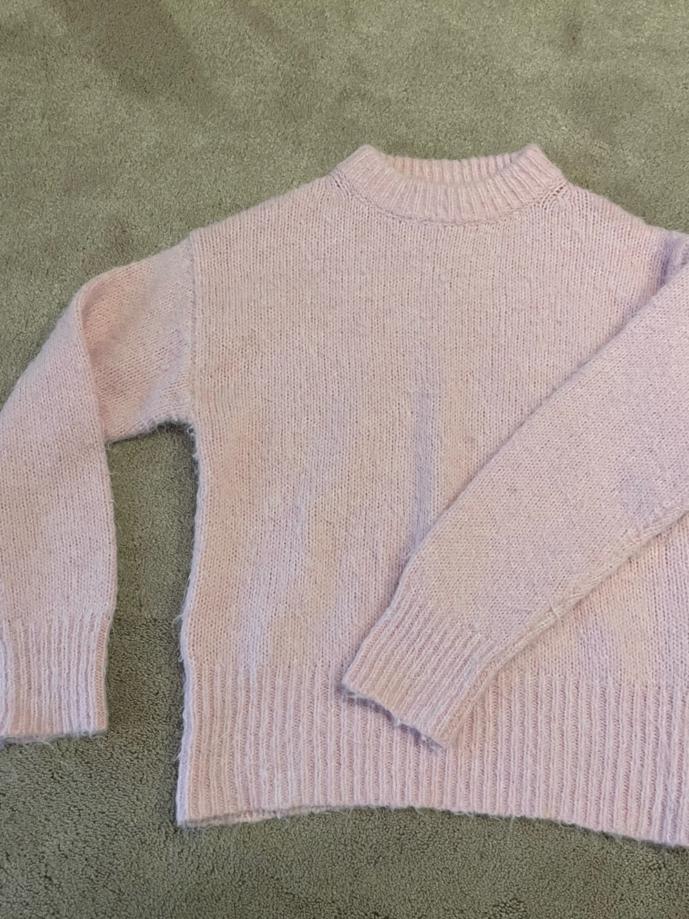 a new day Soft Pink Turtleneck-Style Cozy Knit Sweater